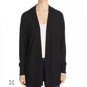 Sioni Drop-Shoulder Open Cardigan Gray Size L